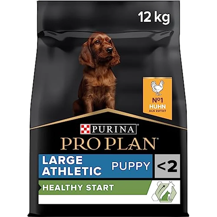 PRO PLAN Puppy Large Athletic Healthy Start Huhn, Hundefutter für Welpen großer Rassen, 12 kg – Bild 1