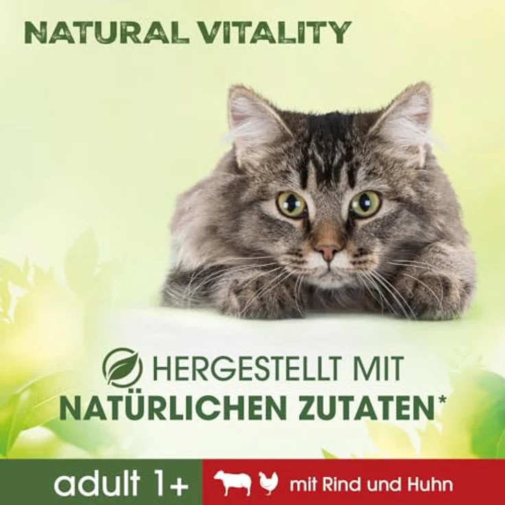 PERFECT FIT PerfectFit Natural Vitality, Katzenfutter mit Rind und Huhn, 6 kg, für gesunde Verdauung und schönes Fell – Bild 7