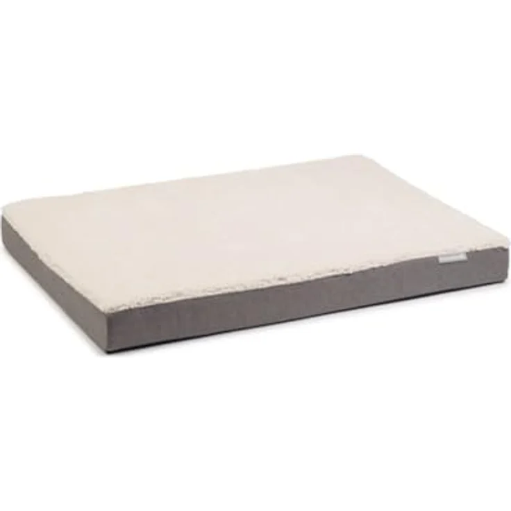 Beeztees Tierkissen Zira - Orthopädisches Hundebett - Beige - 100x70x9 cm, mit Memory-Schaum und Sherpa-Fleece-Oberseite – Bild 2