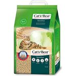 Cat's Best Sensitive, 100 % pflanzliche Katzenstreu, antibakteriell und fest klumpend aus Aktiv-Holzfasern, 7,2 kg/20 l für empfindliche Katzen