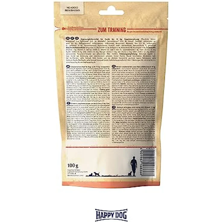 Happy Dog NaturCroq Mini Snack Lachs & Reis, 100g weich und zuckerfrei in Knochenform – Bild 5