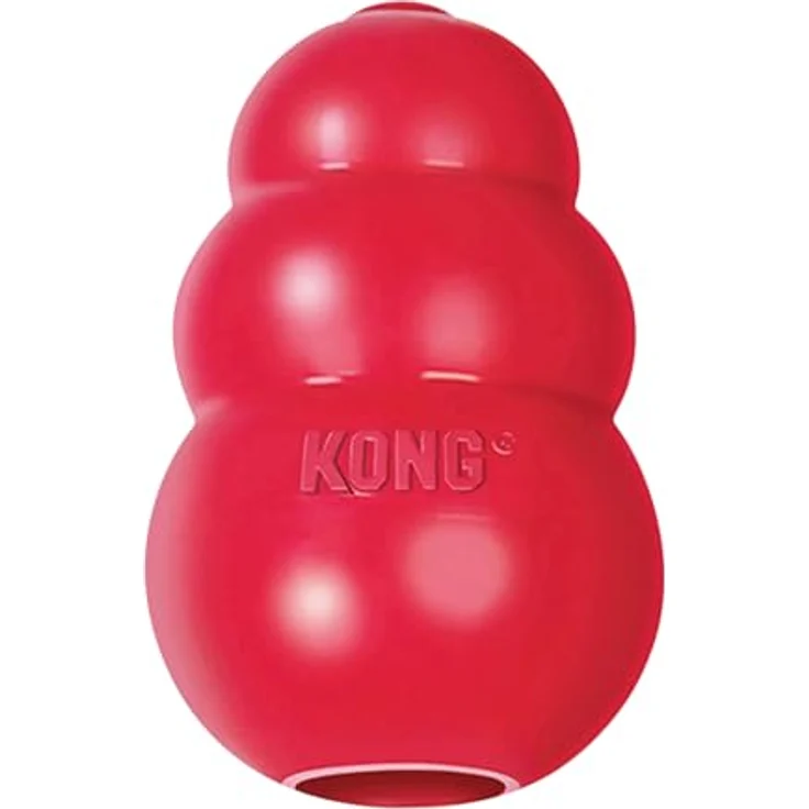 KONG Classic, Füllbares Hundespielzeug aus strapazierfähigem Naturkautschuk, für extra-große Hunde, ideal zum Befüllen mit Leckerlis und apportsicher – Bild 1