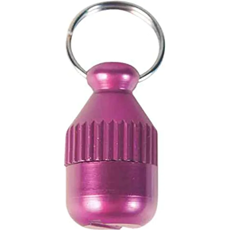 Trixie Zylinder Metall ID Tag, klein und leicht, violett