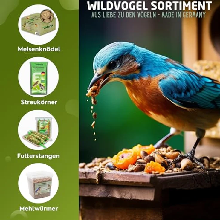 Eggersmann Volaris Terassenmix, 25 kg schalenloses Wildvogelfutter für ganzjährige Fütterung, optimale Energie für alle Vogelarten, perfekt für Balkon & Terrasse – Bild 5