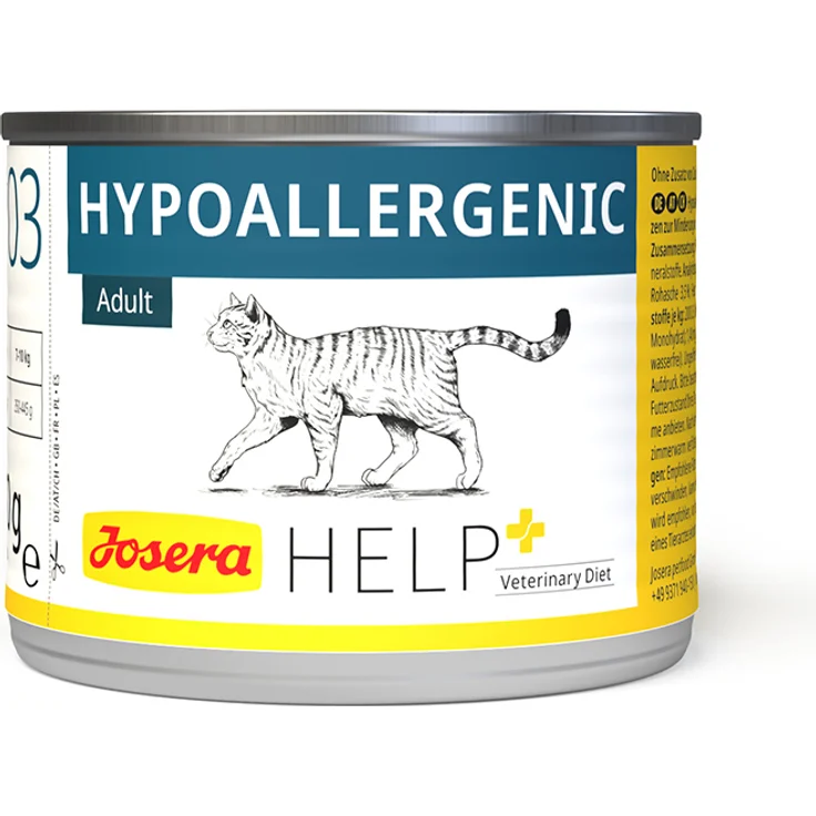 Josera Help Hypoallergenic Katze Nassfutter, 6x200g, zur Unterstützung bei Futtermittelunverträglichkeiten und -allergien