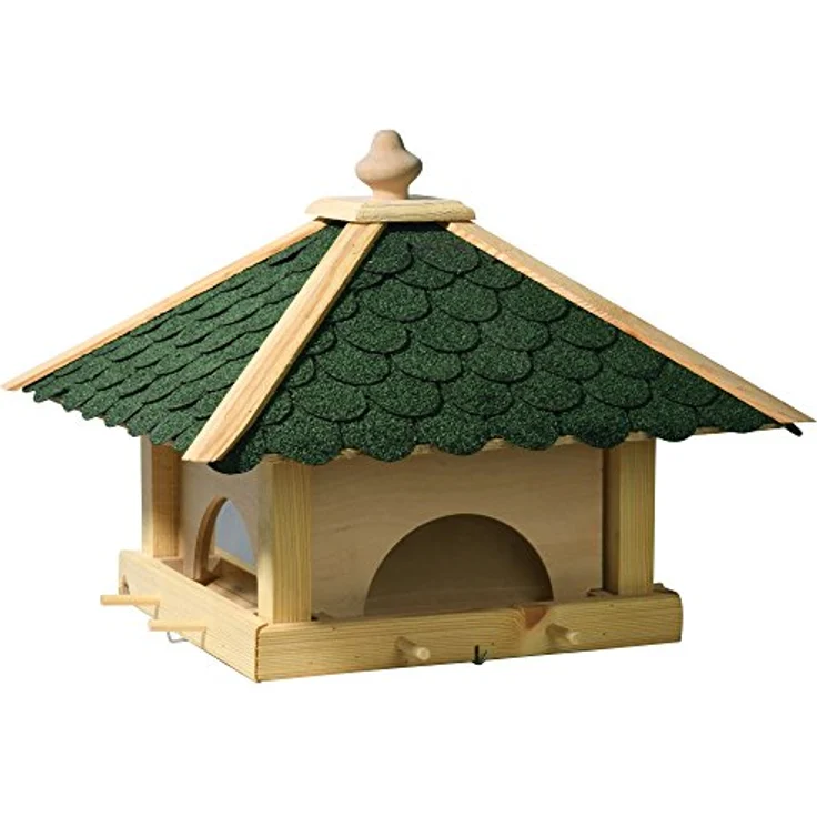 Luxus-Vogelhaus 98700e Großes XXL Vogelhaus aus Holz (Kiefer) für Garten, Balkon, mit 4 herausziehbaren Futterschubladen - XL Vogelhäuschen Vogelfutterhaus – Bild 5