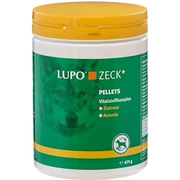 Luposan Lupo ZECK+ Ergänzungsfutter mit Cistus incanus & Acerola, 675 g für gesunde Haut und starkes Immunsystem