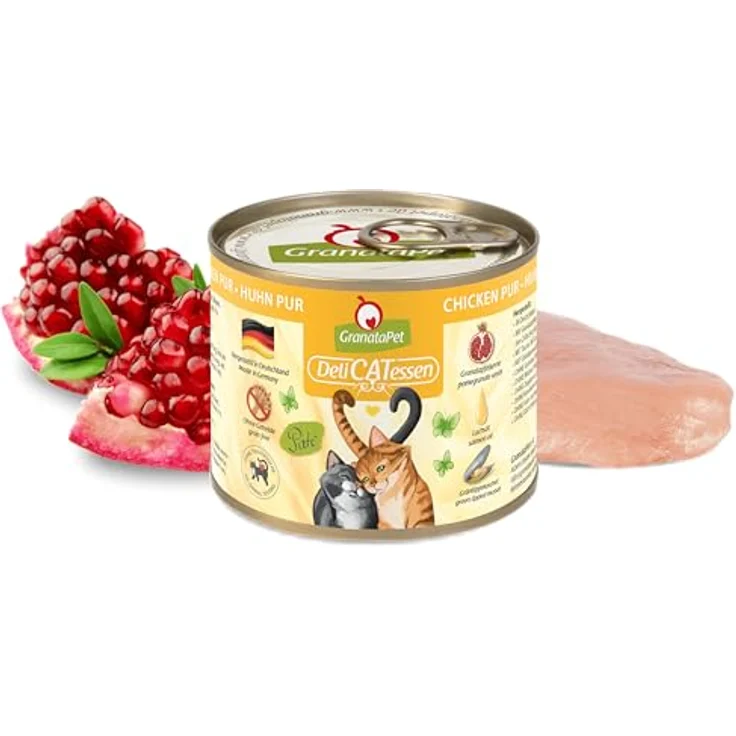 GranataPet Delicatessen Multipack 2 PUR, Nassfutter für Katzen mit hohem Fleischanteil, 6 x 200 g, ohne Getreide, Alleinfuttermittel – Bild 2