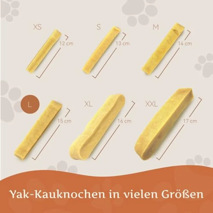 Wildfang® Yak-Kausnacks für Hunde, L (ca. 101 g) – Himalaya Yak-Käse Kaustangen, natürliche Hundeleckerlis, Dysdent-Sticks, für Hunde 25–45 kg, 3er-Pack – Bild 3
