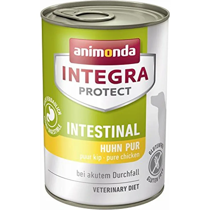 animonda Integra Protect Intestinal, Hunde-Nassfutter mit Huhn und Reis, 6x400g