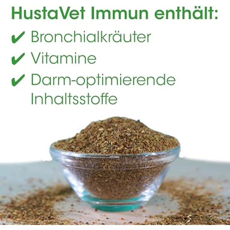 cdVet HustaVet Immun, Hunde Nahrungsergänzungsmittel zur Unterstützung der Immunabwehr mit natürlichen Kräutern, 80 g – Bild 3