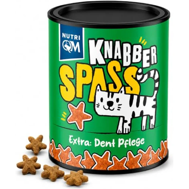 NutriQM® Knabberspaß Dent Pflege Katzensnack – 50g Knusprige Leckerlies mit Natriumhexametaphosphat & Geflügel – Unterstützung der Zahnpflege & Reduzierung von Zahnstein – Bild 1