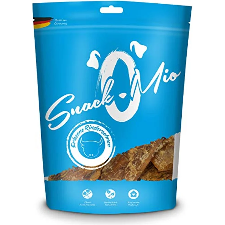 SnackOMio Premium Hundesnack, getreidefreie Rindersehnen, lufttrockene Naturbelohnung, 1 x 1kg – Bild 1