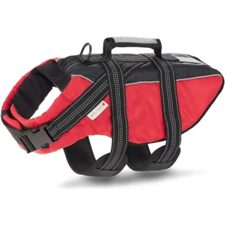 Wolters watchout Schwimmweste für Hunde, Größe M, mit optimalem Auftrieb und robustem, reflektierendem Material – Bild 2