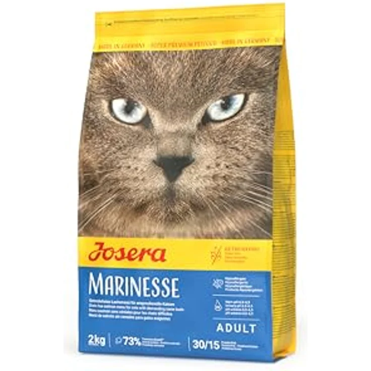 Josera Marinesse, Premium Trockenfutter für allergische Katzen, getreidefrei, mit Lachs, Kartoffel & Erbse, 2 kg – Bild 1