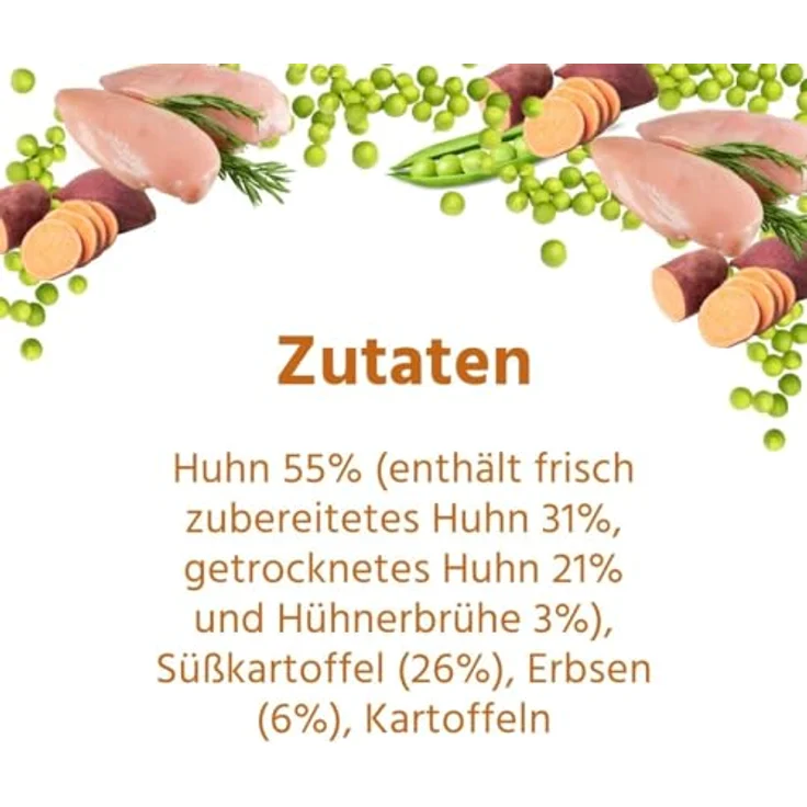 Wildfang® Hundefutter Trocken - Getreidefreies Premium Hundefutter mit 55% Huhn, 2 x 2 kg, Adult – Bild 4