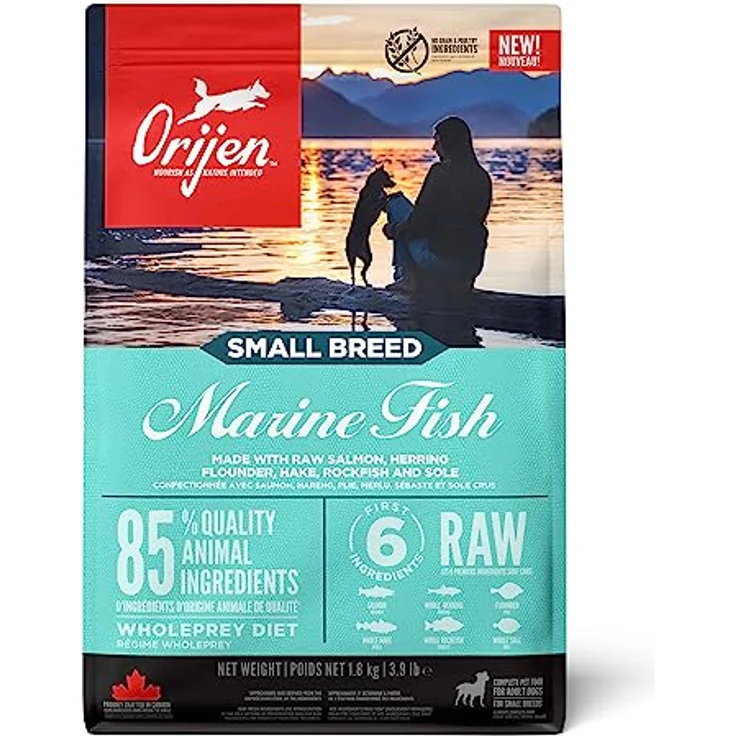 ORIJEN Small Breed Marine Fish, Hunde-Trockenfutter, 1,8 kg – Bild 1