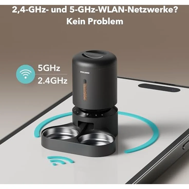 PETLIBRO 5L Futterautomat für 2 Katzen, 5G WLAN, App-Steuerung und Sprachnachricht-Funktion – Bild 5