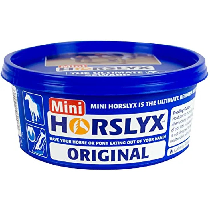 PFIFF Mini Horslyx Leckmasse, Pferde Nahrungsergänzung mit Knoblauch, 650g - zur Unterstützung der Gesundheit und Insektenschutz