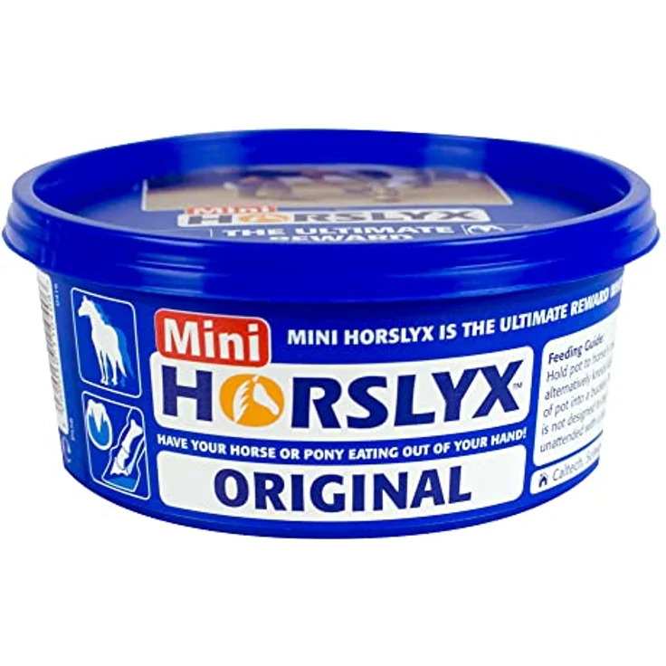 PFIFF Mini Horslyx Leckmasse, Pferde Nahrungsergänzung mit Knoblauch, 650g - zur Unterstützung der Gesundheit und Insektenschutz – Bild 1