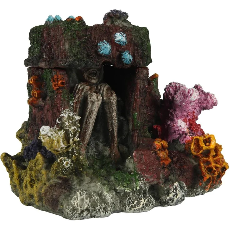 EBI Aqua Della Stray Wood Bone, Aquarium Dekoration aus Polyesterharz für Süß- und Salzwasseraquarien, natürliche Optik