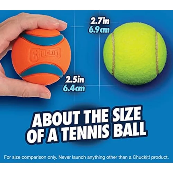 Chuckit! Ultra Ball, Hundespielzeug im Eimer, 8 Stück, langlebiger Gummi, hohe Sprungkraft, schwimmend, kompatibel mit Chuckit Launcher – Bild 5