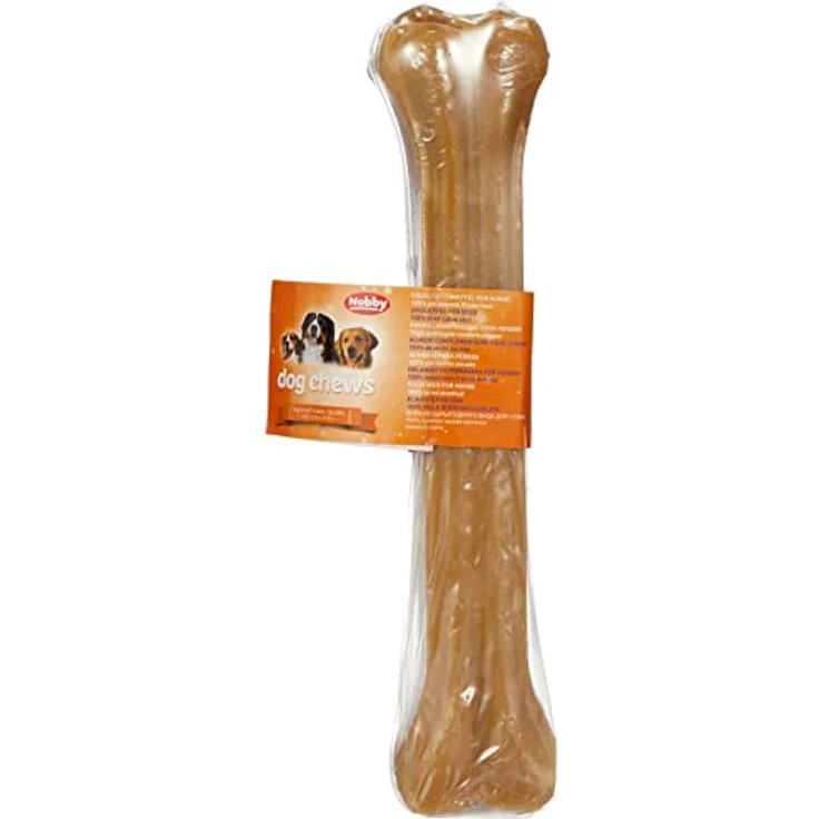Nobby Kauknochen gepresst, 32 cm, Rinderhaut, 420 g, 1 Stück – Bild 2