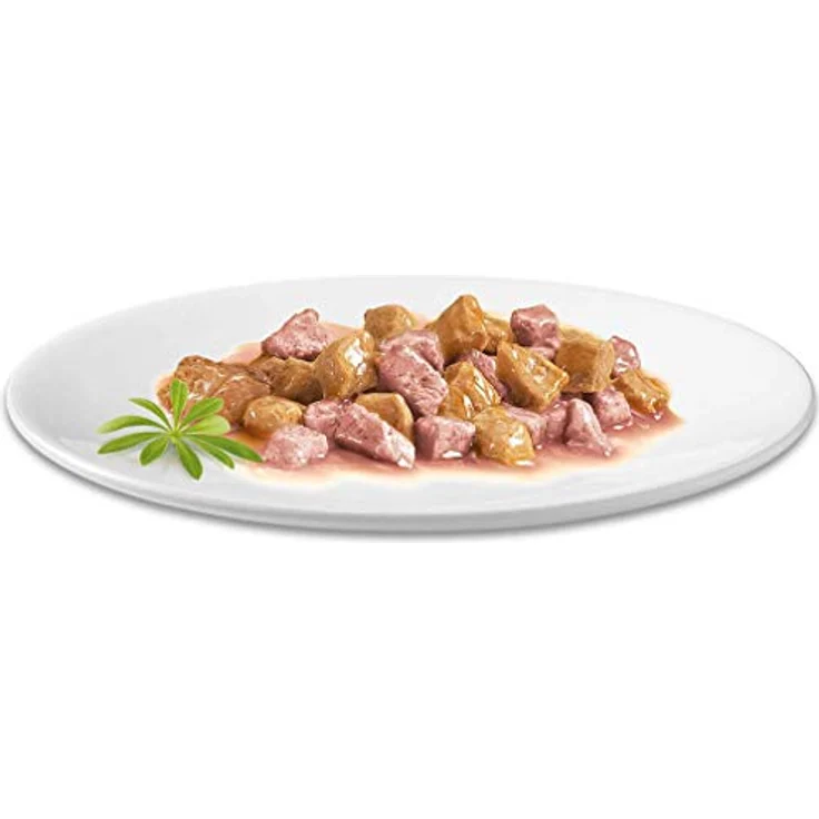 GOURMET Gold Zarte Häppchen in Sauce mit Lachs und Huhn, Katzen-Nassfutter, 12x85g – Bild 3