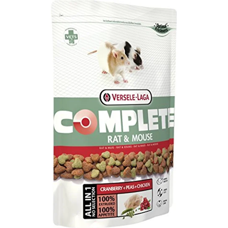 Versele Laga Rattenfutter Complete 500 g, 3er Pack für Mäuse & Ratten, ideal für optimale Darmfunktion – Bild 1