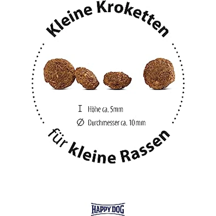Happy Dog Sensible Mini Ireland, Trockenfutter für kleine Hunde bis 10 kg, mit Lachs und Kaninchen, 4kg – Bild 3
