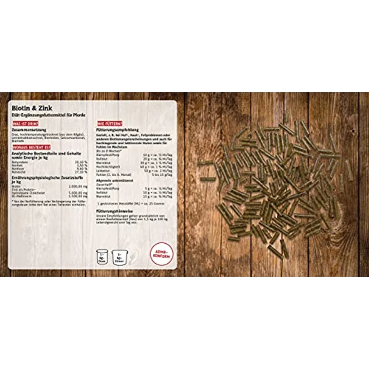 marstall Premium-Pferdefutter Biotin + Zink, 3 kg für gesundes Huf- und Fellwachstum – Bild 2