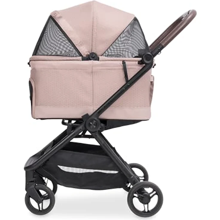 Wonderfold Bella Hunde-Transportbox, Buggy mit AutoFold-Funktion, leichtem Aluminiumrahmen und atmungsaktiver Mesh-Haube, bis 13 kg Traglast – Bild 4