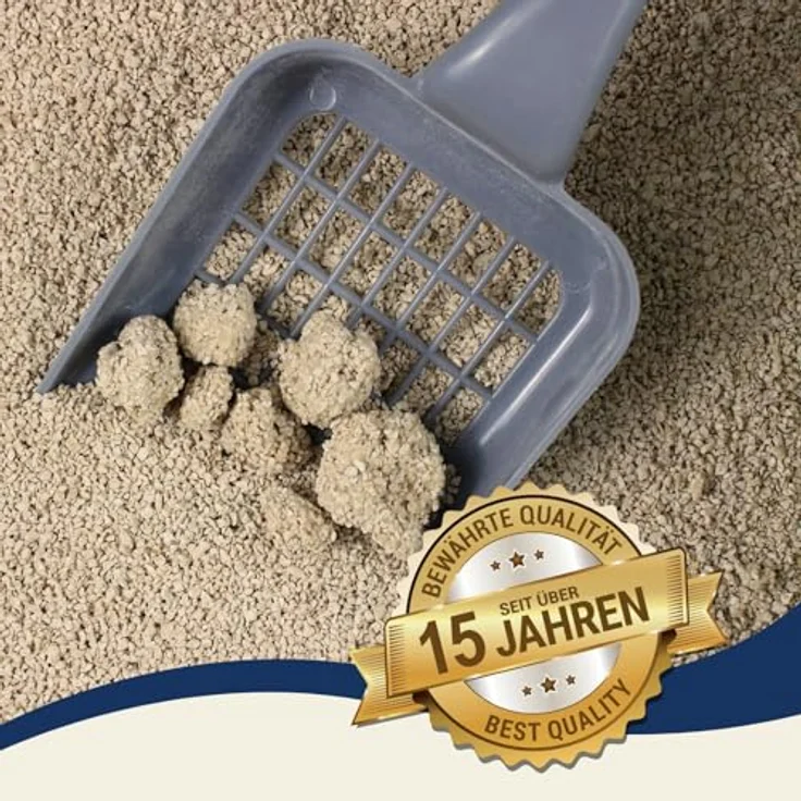 Lyra Pet® Lyra Power Grasfaser Klump Katzenstreu, 3 x 10 Liter, natürliche und biologisch abbaubare Streu mit 500% Saugkraft, staubarm und parfümfrei, geeignet für empfindliche Katzen – Bild 3