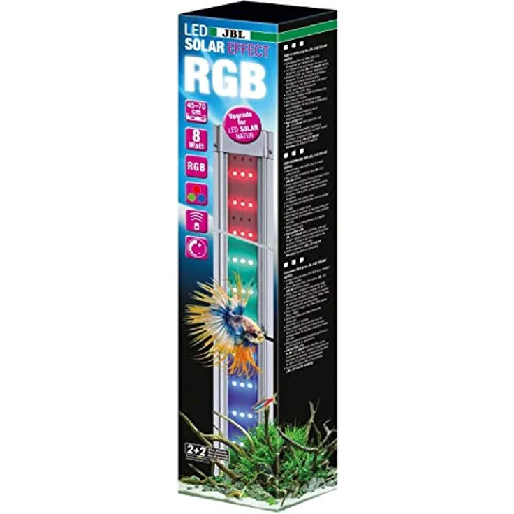 JBL LED Aquariumleuchte Solar Effect, RGB LED mit Fernbedienung, dimmbar und WiFi Steuerung