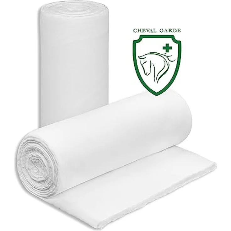 CHEVAL GARDE® Mullwatterolle Pferd 40cm x 5m, Hochwertige Verbandwatte für Huf-, Wund- und Angussverband, extrem saugstark und reißfest – Bild 1