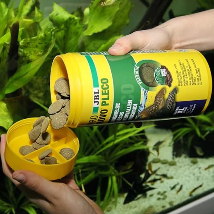 JBL PRONOVO PLECO WAFER, Fischfutter für große Saugwelse, Größe XL, 1000 ml, naturbelassene Rohstoffe – Bild 6