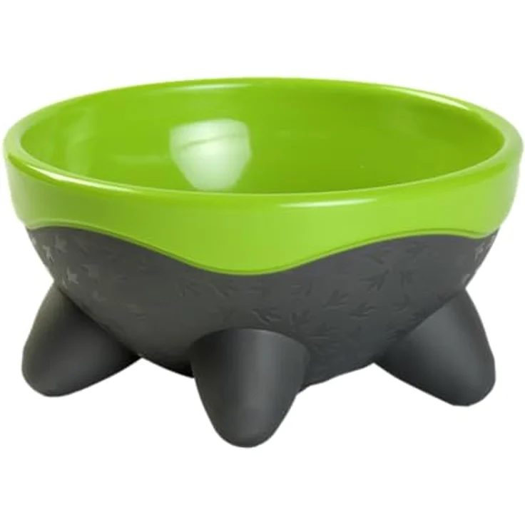Kiwi Walker Hundenapf UFO, Melamin - Standfester Napf in peppigem Design, 750 ml, grün – Bild 2
