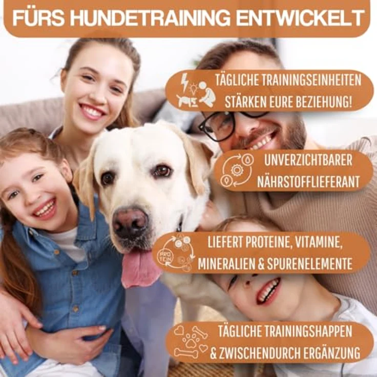 WEPO Hunde Leckerlis Rinderlunge getrocknet, 1kg - Gesunde Trainingssnacks, Premium Kausnack, 100% natürlich & glutenfrei, Made in DE – Bild 3
