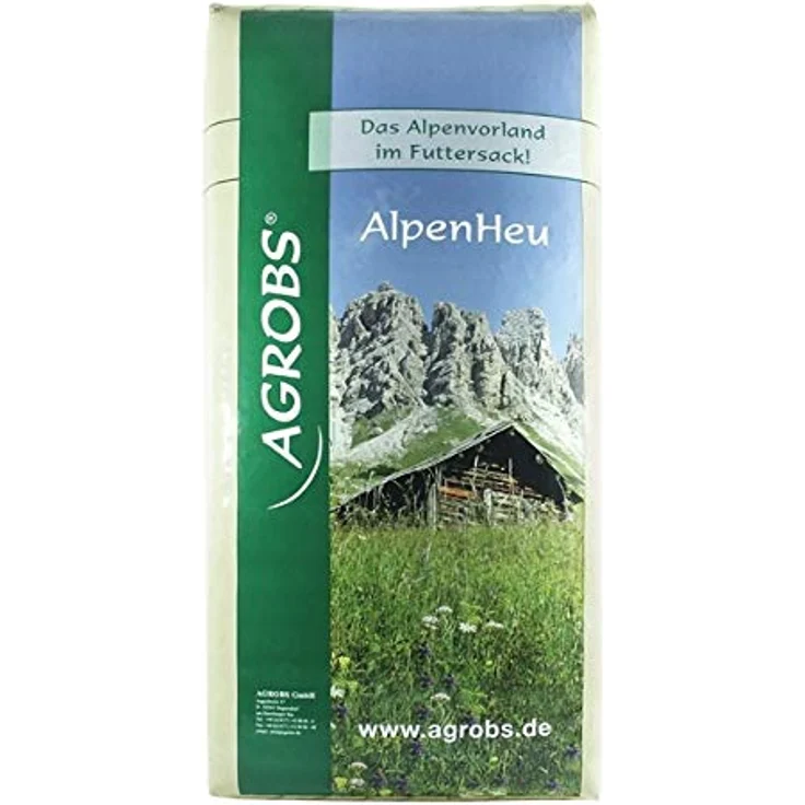 Agrobs Alpenheu, 12.5 kg, 100% Heubasisfüllung zur täglichen Futteraufwertung mit wichtigen Nährstoffen – Bild 1