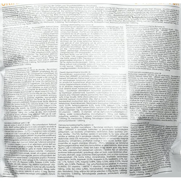 Kattovit Cat Diet Urinary Thunfisch, Katzen-Trockenfutter mit 34% Rohprotein, 1250g – Bild 4