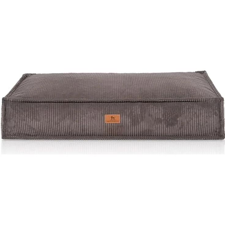 Knuffelwuff Hundekissen Lesedi, Cordbezug in Braungrau, 120x80cm, abnehmbarer und waschbarer Bezug, rutschfeste Unterseite, für große, mittelgroße und kleine Hunde – Bild 2