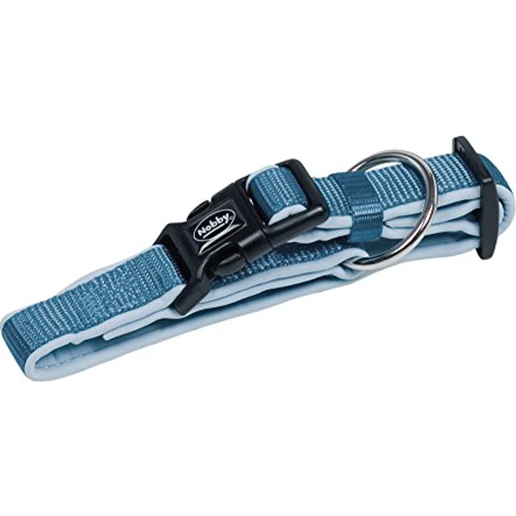 Nobby Halsband Classic Preno, hellblau / hellblau L: 40-55 cm, B: 25/35 mm, 1 Stück – Bild 2
