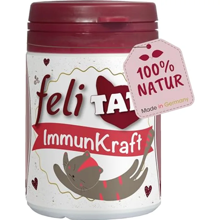 cdVet ImmunKraft, 30g gefriergetrocknetes Rinderkolostrum zur Stärkung des Immunsystems bei Katzen, 1er Pack