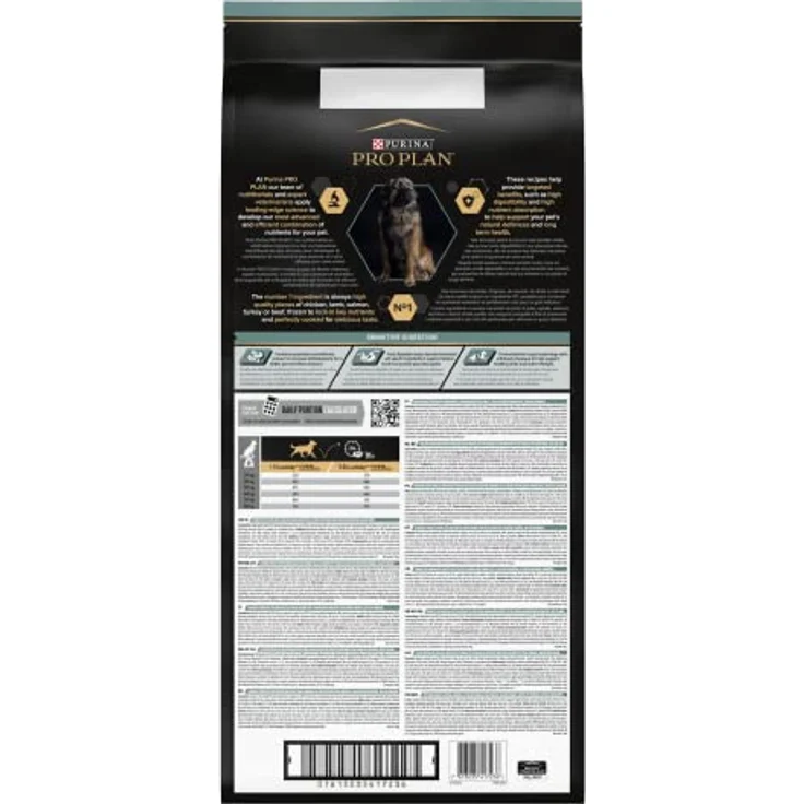 PURINA Pro Plan Dog Optidigest Large Robust, Trockenfutter für empfundliche Hunde, 14 kg, hochverdaulich mit Lammproteinen – Bild 4