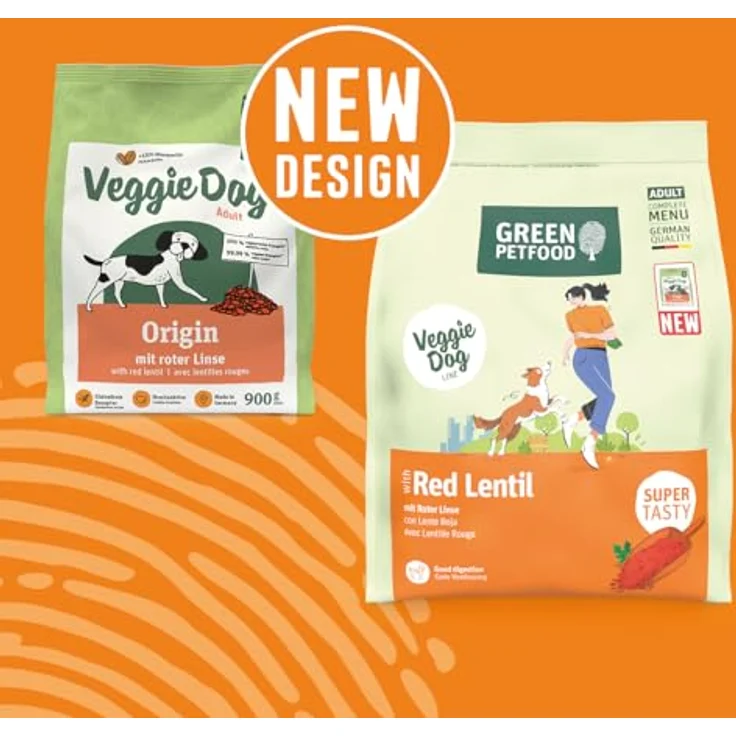 Green Petfood VeggieDog, Premium Trockenfutter für ausgewachsene Hunde, 10 kg, 100% vegetarisch, weizenfrei, besonders verträglich mit Flohsamenschalen – Bild 2