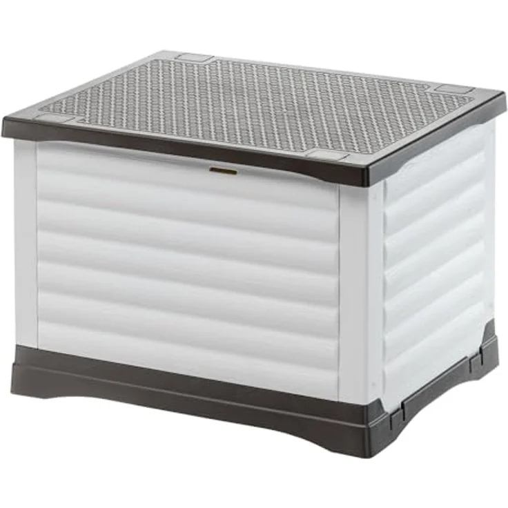 Ferplast PETVILLA 60, Hundehütte & Katzenzwinger aus recyceltem Kunststoff, 54 x 43 x h 38,5 cm, robust und UV-beständig, mit gerilltem Boden und abnehmbarem Dach – Bild 2