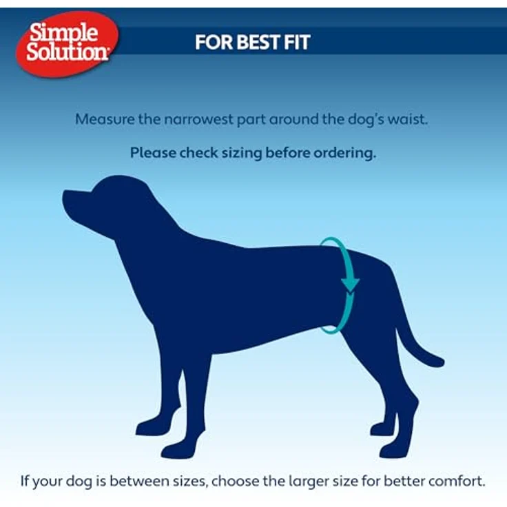 Simple Solution Einwegwindeln für Hunde, Größe S, saugfähig und auslaufsicher, 12 Stück – Bild 5