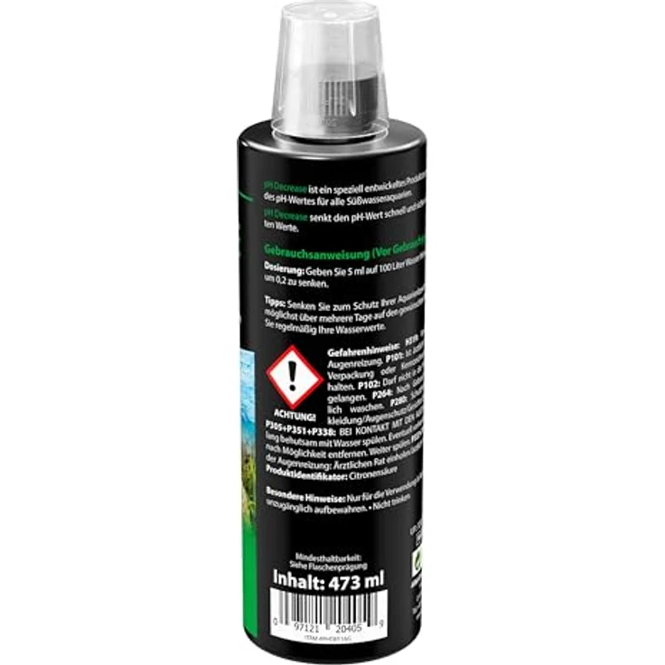ARKA pH Decrease 473 ml – Aquarium pH/KH Minus zur präzisen Senkung des pH-Wertes und der KH – fördert CO₂-Aufnahme & Pflanzenwachstum – sichere Dosierung für große Becken & Aquascaper – Bild 2