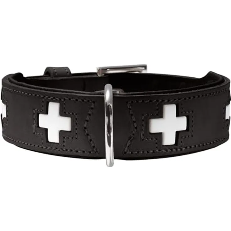 Hunter Hunde-Halsband Swiss schwarz S