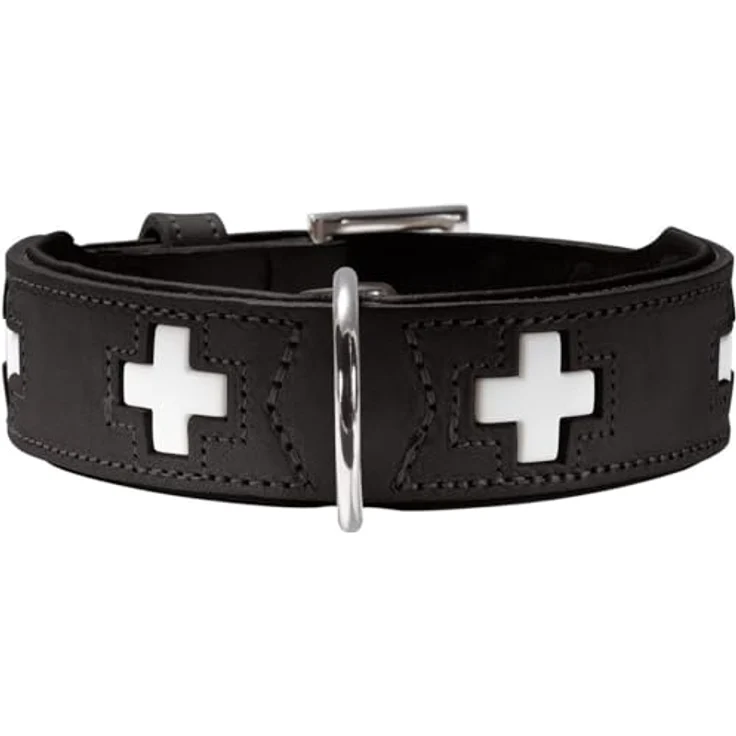 Hunter Hunde-Halsband Swiss schwarz L-XL – Bild 2